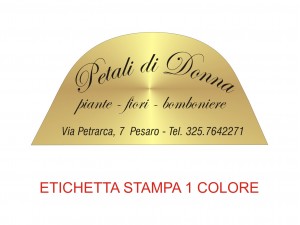 Etichette adesive per bomboniere e confetterie (mm 54x26)  (cod.45H)